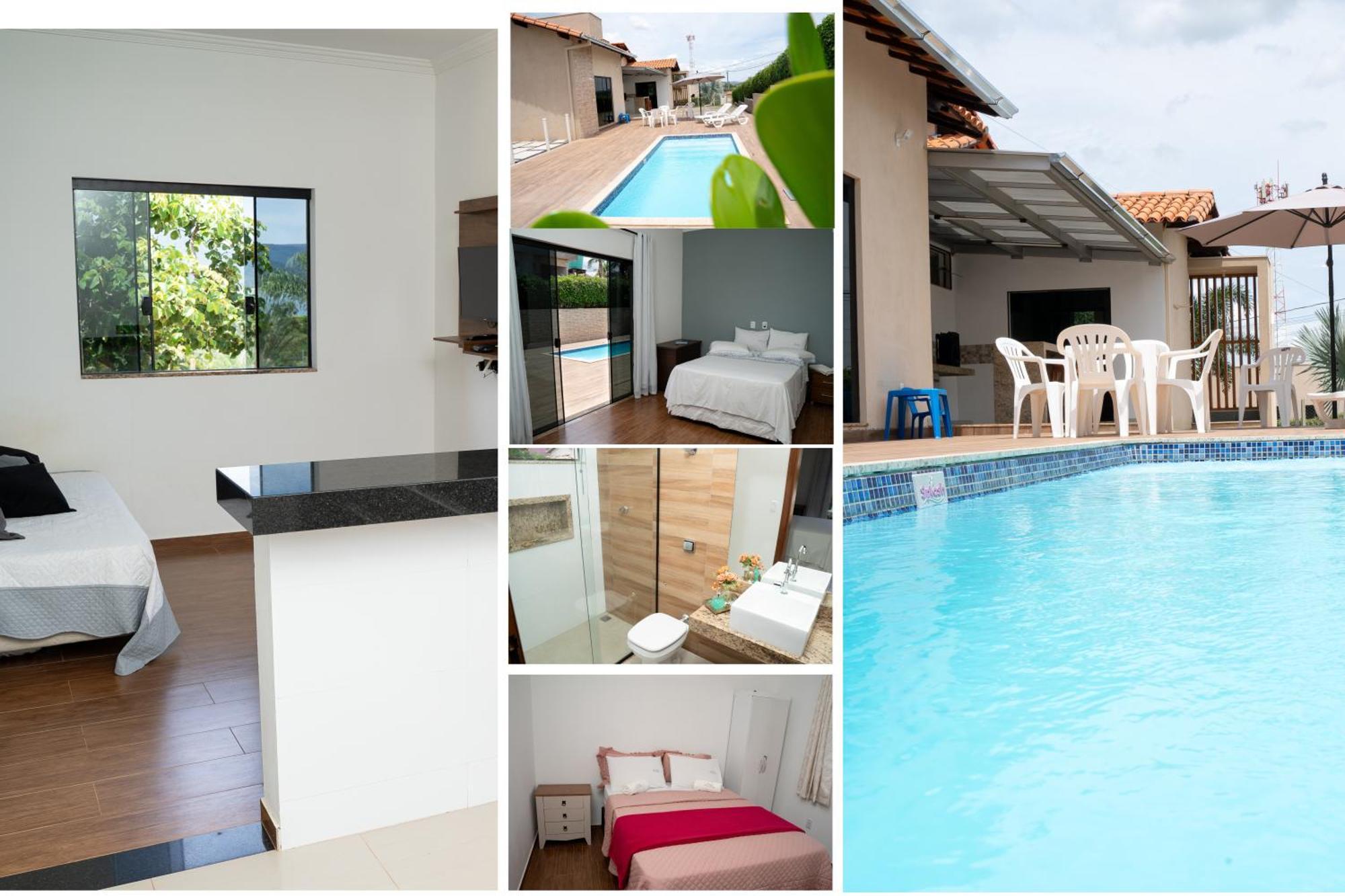 Casa Com Piscina Vista Para Lago, 03 Quartos Confortaveis Capitólio 外观 照片